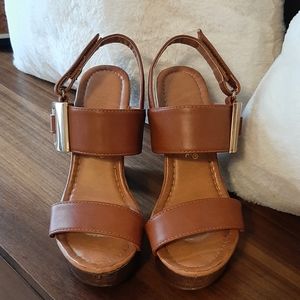 Nature Breeze, Platform Sandals, Size 6